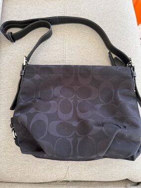 Coach Black Signature Crossbody Shoulder Bag